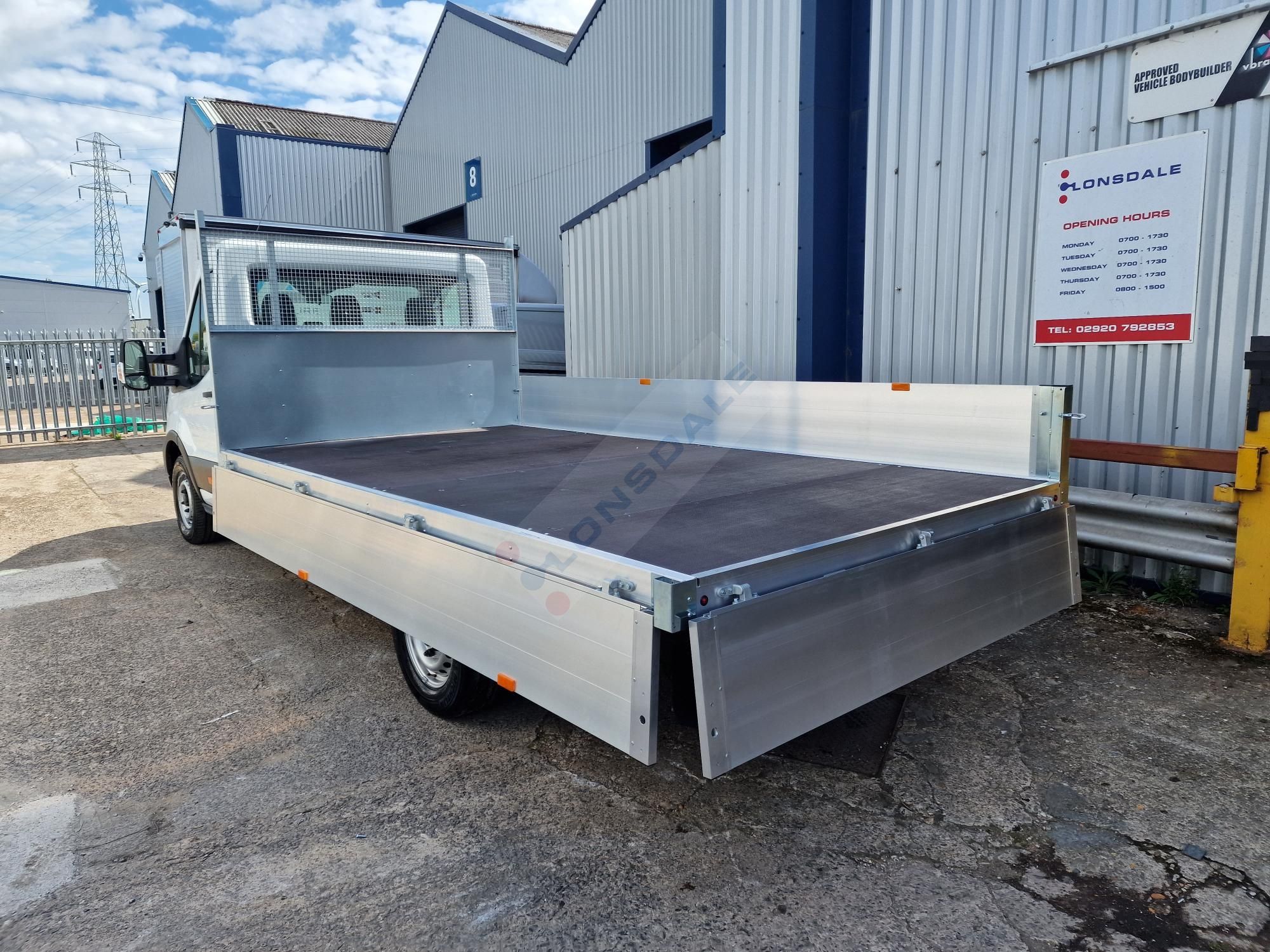 Ford Transit L4 RWD SRW dropside body