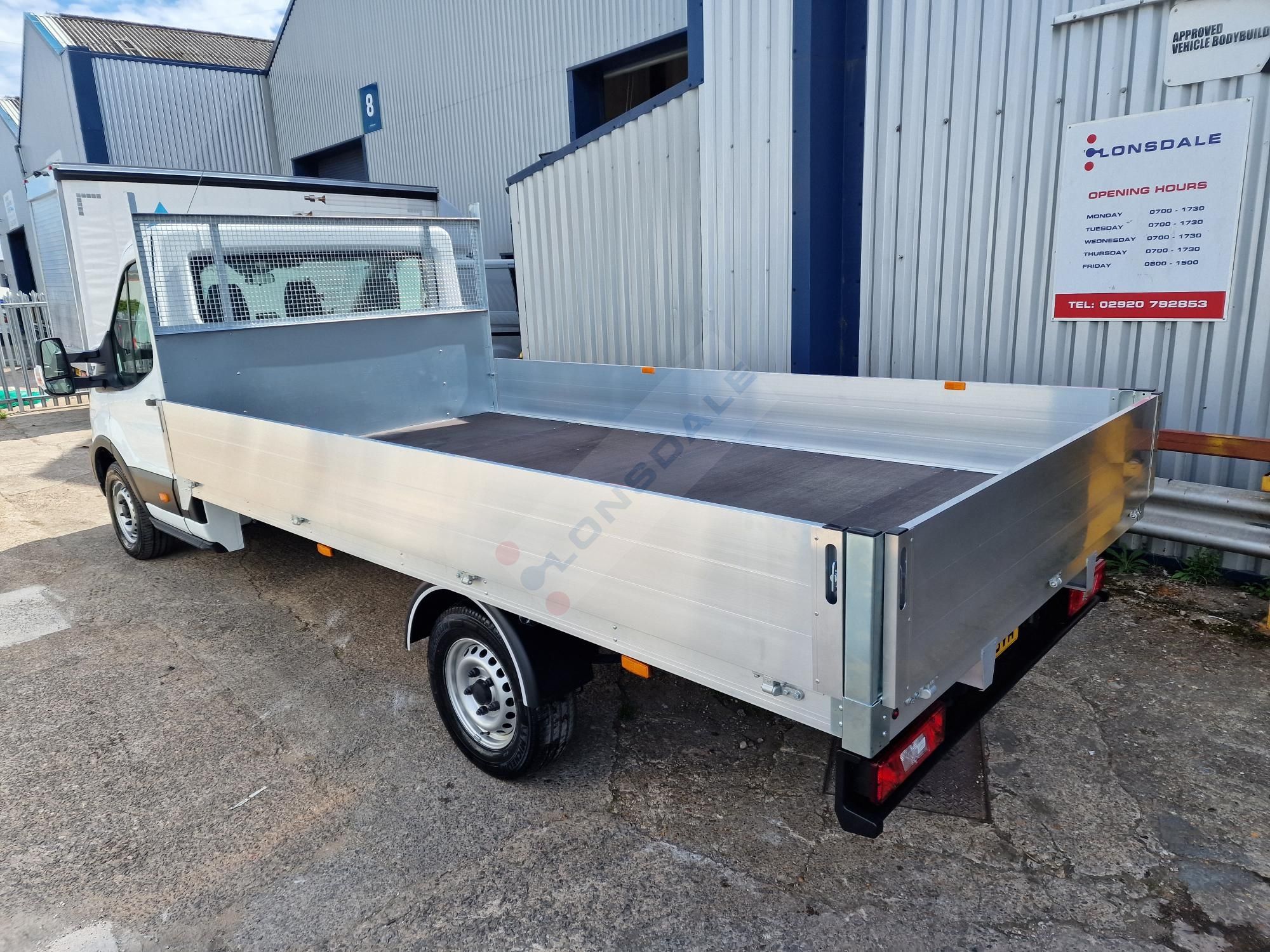 Ford Transit L4 RWD SRW dropside body
